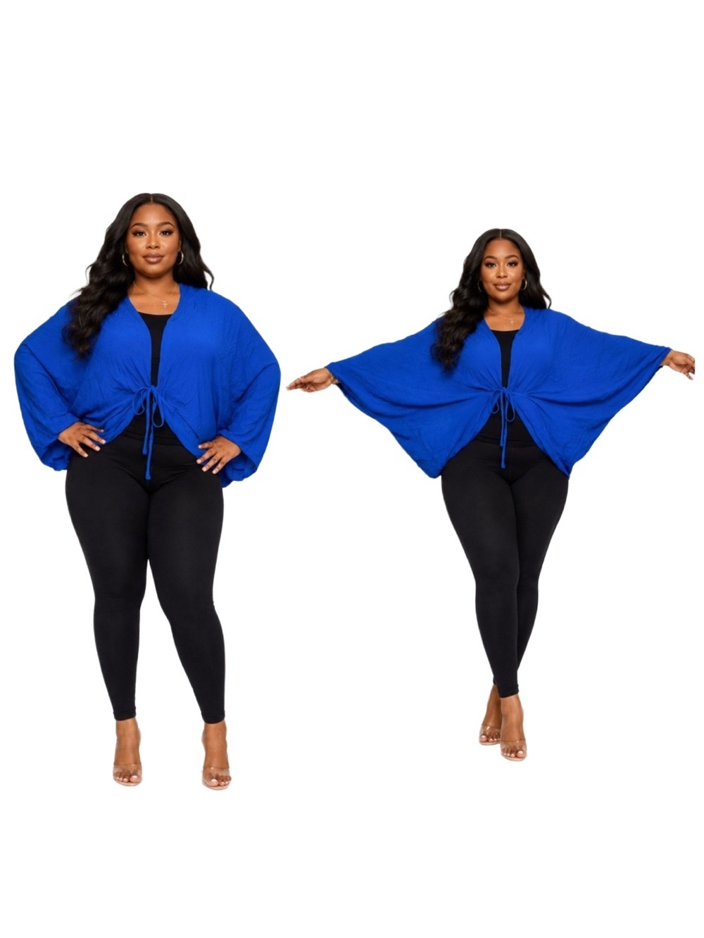 FOREVER 21+ BATWING BLOUSE - BLUE SIZE 3X (NEW WITH TAGS) A19